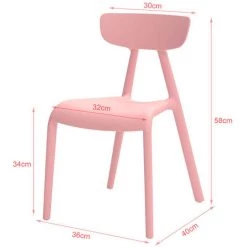 Lot De 2 Chaise Enfant Design Chaise Pour Enfants Siège Garçons Et Filles Confortable Rose KMB15-Px2 SoBuy® -Assise pour enfant Soldes 10218979 4