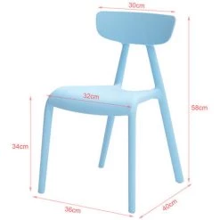 Lot De 2 Chaise Enfant Design Chaise Pour Enfants Siège Garçons Et Filles Confortable Bleu Clair KMB15-Bx2 SoBuy® -Assise pour enfant Soldes 10218980 4