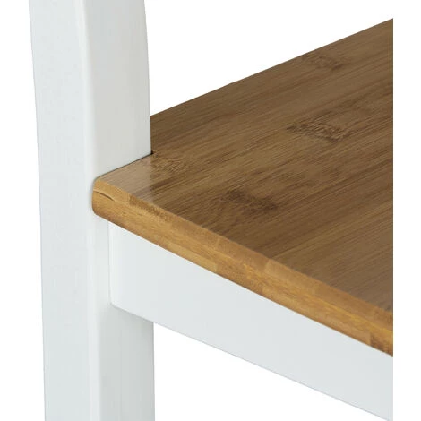Relaxdays Chaise Enfant Cadre Blanc En Bambou RUSTICO Chaise Fleurs Plantes Chaise Appoint HxlxP: 50 X 28,5 X 28 Cm , Blanc/nature 7 Relaxdays Chaise Enfant Cadre Blanc En Bambou RUSTICO Chaise Fleurs Plantes Chaise Appoint HxlxP: 50 X 28,5 X 28 Cm , Blanc/nature – Image 5