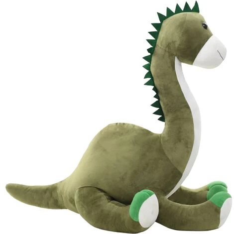 VidaXL Dinosaure Brontosaure En Peluche Vert - Vert 3 VidaXL Dinosaure Brontosaure En Peluche Vert - Vert