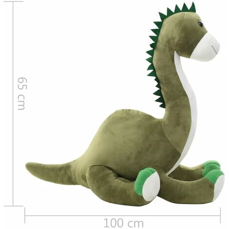 VidaXL Dinosaure Brontosaure En Peluche Vert - Vert 5 VidaXL Dinosaure Brontosaure En Peluche Vert - Vert – Image 3