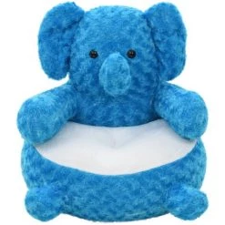 VidaXL éléphant En Peluche Bleu - Bleu