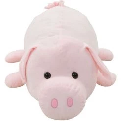 VidaXL Cochon En Peluche Rose - Rose -Assise pour enfant Soldes 11121909 3