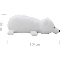 VidaXL Ours Polaire En Peluche 260 Cm Blanc - Blanc -Assise pour enfant Soldes 11121910 5