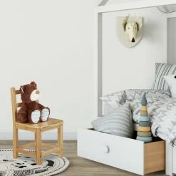 Relaxdays Chaise Enfant Bambou RUSTICO Nature Chaise Sans Accoudoir Chambre D'enfants En Bois Pour Filles Et Garçons HxlxP: 50 X 28,5 X 28 Cm, Nature -Assise pour enfant Soldes 11944148 4