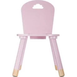 Lot De 2 Chaises Douceur Rose Pour Enfant En Bois - Dim : L28x L50 X H28 Cm - PEGANE - -Assise pour enfant Soldes 12220031 2