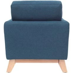MILIBOO Fauteuil Scandinave Enfant Déhoussable En Tissu BABY OSLO - Bleu Canard - Bleu Canard -Assise pour enfant Soldes 13151861 4