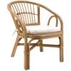 Fauteuil Enfant En Rotin Avec Coussin - Dim : 38 X 47 X 50 Cm -PEGANE- -Assise pour enfant Soldes 13601733 1