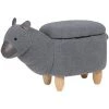 BELIANI Tabouret Enfant En Tissu Peluche Gris - Gris 2 BELIANI Tabouret Enfant En Tissu Peluche Gris - Gris -Assise pour enfant Soldes 14834731 1
