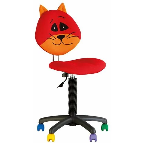 CHAISE-EXPERT Fauteuil Jouet Chat, Chaise De Bureau Pour Enfant. Chat Rouge. 5 CHAISE-EXPERT Fauteuil Jouet Chat, Chaise De Bureau Pour Enfant. Chat Rouge. – Image 3