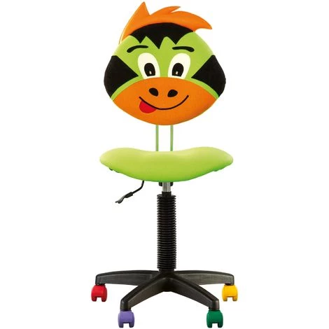 CHAISE-EXPERT Fauteuil Jouet Dragon, Chaise De Bureau Pour Enfant. Sans Accoudoirs. En Tissu Vert. 3 CHAISE-EXPERT Fauteuil Jouet Dragon, Chaise De Bureau Pour Enfant. Sans Accoudoirs. En Tissu Vert.