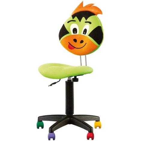 CHAISE-EXPERT Fauteuil Jouet Dragon, Chaise De Bureau Pour Enfant. Sans Accoudoirs. En Tissu Vert. 4 CHAISE-EXPERT Fauteuil Jouet Dragon, Chaise De Bureau Pour Enfant. Sans Accoudoirs. En Tissu Vert. – Image 2