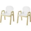 Lot De 2 Chaises Enfant Design Fauteuil Pour Enfants Avec Accoudoirs Et Dossier Chaise Confortable Haute Qualité- Hauteur Réglable,SoBuy® KMB24-Wx2 -Assise pour enfant Soldes 16799311 1