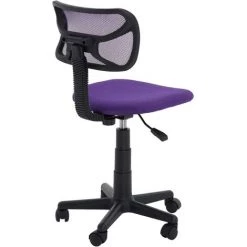 IDIMEX Chaise De Bureau Pour Enfant MILAN Fauteuil Pivotant Et Ergonomique, Siège à Roulettes Avec Hauteur Réglable, Mesh Violet - Violet 8 IDIMEX Chaise De Bureau Pour Enfant MILAN Fauteuil Pivotant Et Ergonomique, Siège à Roulettes Avec Hauteur Réglable, Mesh Violet - Violet -Assise pour enfant Soldes 17479260 3