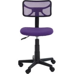 IDIMEX Chaise De Bureau Pour Enfant MILAN Fauteuil Pivotant Et Ergonomique, Siège à Roulettes Avec Hauteur Réglable, Mesh Violet - Violet 9 IDIMEX Chaise De Bureau Pour Enfant MILAN Fauteuil Pivotant Et Ergonomique, Siège à Roulettes Avec Hauteur Réglable, Mesh Violet - Violet -Assise pour enfant Soldes 17479260 4