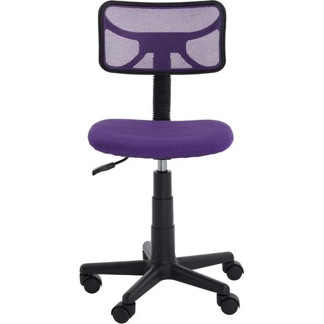 IDIMEX Chaise De Bureau Pour Enfant MILAN Fauteuil Pivotant Et Ergonomique, Siège à Roulettes Avec Hauteur Réglable, Mesh Violet - Violet 6 IDIMEX Chaise De Bureau Pour Enfant MILAN Fauteuil Pivotant Et Ergonomique, Siège à Roulettes Avec Hauteur Réglable, Mesh Violet - Violet – Image 4