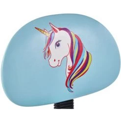 IDIMEX Chaise De Bureau Pour Enfant UNICORN Fauteuil Pivotant Sans Accoudoirs Hauteur Réglable En Synthétique Bleu Clair Avec Motif Licorne - Bleu Clair -Assise pour enfant Soldes 19630338 3
