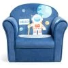 COSTWAY Fauteuil Pour Enfant, 4 Formes Mignons à Choix, Design Ergonomique, Dossier Rembourré Confortable, Idéal Pour La Chambre, Le Salon (Bleu) -Assise pour enfant Soldes 20278969 1