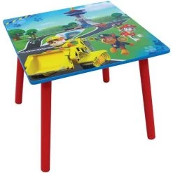 CIJEP Table Carrée Pat Patrouille En Bois - Multicolor