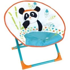 CIJEP Siège Lune Pliable Enfant Panda - Blanc, Bleu, Rose