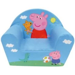 CIJEP Fauteuil Club Mousse Peppa Pig & George - Bleu