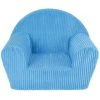 CIJEP Fauteuil Club Velours Côtelé Bleu - Bleu -Assise pour enfant Soldes 22999661 1