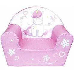 CIJEP Fauteuil Club Mousse Licorne - Rose