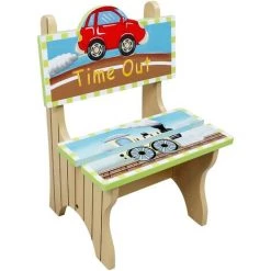 TEAMSON KIDS Chaise Enfant En Bois Chambre Garçon Fantasy Fields W-9942A - Bleu