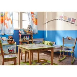 TEAMSON KIDS Chaise Enfant En Bois Chambre Garçon Fantasy Fields W-9942A - Bleu -Assise pour enfant Soldes 23501602 5