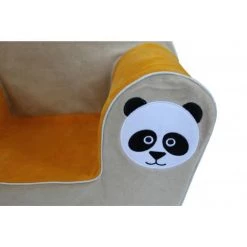 PETIT POUCET Fauteuil Club Panda Velours Couleur Beige Et Moutarde - Multicolor 7 PETIT POUCET Fauteuil Club Panda Velours Couleur Beige Et Moutarde - Multicolor -Assise pour enfant Soldes 24095242 3