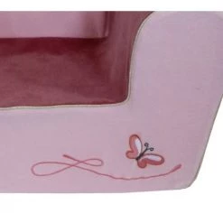PETIT POUCET Fauteuil Club Papillon Velours Couleur Rose - Rose -Assise pour enfant Soldes 24095246 3