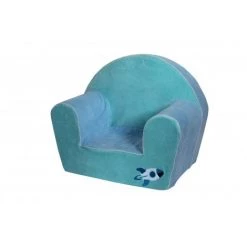 PETIT POUCET Fauteuil Club Explorer Velours Couleur Bleu Avec Fusée - Bleu -Assise pour enfant Soldes 24095249 3