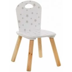 ATMOSPHERA, CRÉATEUR D'INTÉRIEUR Chaise Douceur Motif étoiles Pour Enfant En Bois - Blanc