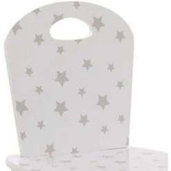 ATMOSPHERA, CRÉATEUR D'INTÉRIEUR Chaise Douceur Motif étoiles Pour Enfant En Bois - Blanc -Assise pour enfant Soldes 25514877 4