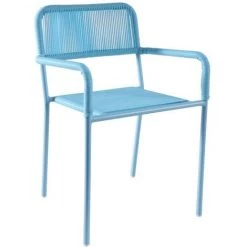 AUBRY GASPARD Chaise Enfant En Polyrésine Bleu - Bleu