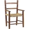 AUBRY GASPARD Fauteuil Enfant En Bois De Hêtre Marron - Marron -Assise pour enfant Soldes 2578107 1