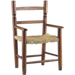 AUBRY GASPARD Fauteuil Enfant En Bois De Hêtre Marron - Marron