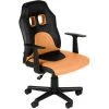 CLP Fauteuil De Bureau Fun Pour Enfants Noir/orange 2 CLP Fauteuil De Bureau Fun Pour Enfants Noir/orange -Assise pour enfant Soldes 25942038 1
