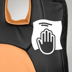 CLP Fauteuil De Bureau Fun Pour Enfants Noir/orange -Assise pour enfant Soldes 25942038 3