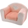 HOMEMAISON Fauteuil Club Convertible Lapinou Rose 42 X 55 Cm - Rose