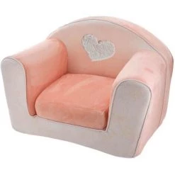 HOMEMAISON Fauteuil Club Convertible Lapinou Rose 42 X 55 Cm - Rose