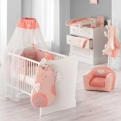 HOMEMAISON Fauteuil Club Convertible Lapinou Rose 42 X 55 Cm - Rose -Assise pour enfant Soldes 26872108 3