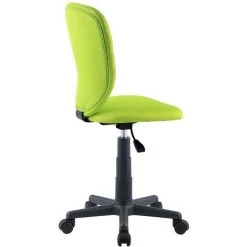 IDIMEX Chaise De Bureau Pour Enfant DISCOVERY Fauteuil Pivotant Et Ergonomique, Siège à Roulettes Avec Hauteur Réglable, En Mesh Vert - Vert -Assise pour enfant Soldes 28263403 3