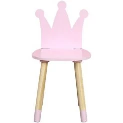 Chaise Enfant Couronne Rose Home Deco Kids 9 Chaise Enfant Couronne Rose Home Deco Kids -Assise pour enfant Soldes 28607320 3