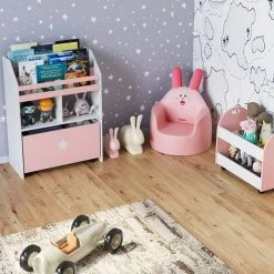 Homfa Fauteuil Enfant Canapé Bébé Mini-Fauteuil Mini Canapé Tabouret De Salon Siège Pour Enfant Similicuir(rose) -Assise pour enfant Soldes 28832107 4