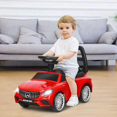 COSTWAY Mercedes Benz Voiture à Pousser Pour Enfants, Porteur Enfant Voiture Avec Klaxon, Musique, Rangement Sous Le Siège, Phare LED, Pour Enfant De 18 à 36 Mois 3 COSTWAY Mercedes Benz Voiture à Pousser Pour Enfants, Porteur Enfant Voiture Avec Klaxon, Musique, Rangement Sous Le Siège, Phare LED, Pour Enfant De 18 à 36 Mois