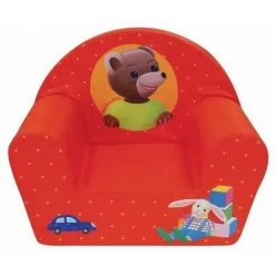 Fun House 712583 Petit Ours Fauteuil Club Pour Enfant Mousse/Housse Polyester Rouge 52 X 33 X 42 Cm -Assise pour enfant Soldes 29957249 2
