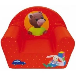 Fun House 712583 Petit Ours Fauteuil Club Pour Enfant Mousse/Housse Polyester Rouge 52 X 33 X 42 Cm -Assise pour enfant Soldes 29957249 4