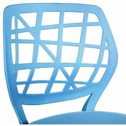 HOMYLIN Fauteuil De Bureau Hauteur Réglable Chaise De Bureau A Roulettes Enfant Pivotante 360 Degrés Style Contemporain,Bleu -Assise pour enfant Soldes 30235478 3