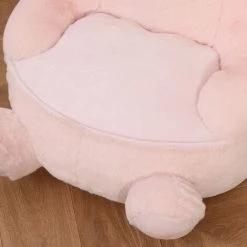 HOMCOM Fauteuil Enfant Lapin Dim. 60L X 50l X 59H Cm Garnissage Moelleux Coton Revêtement Peluche Douce Courte Rose - Rose -Assise pour enfant Soldes 30811827 5
